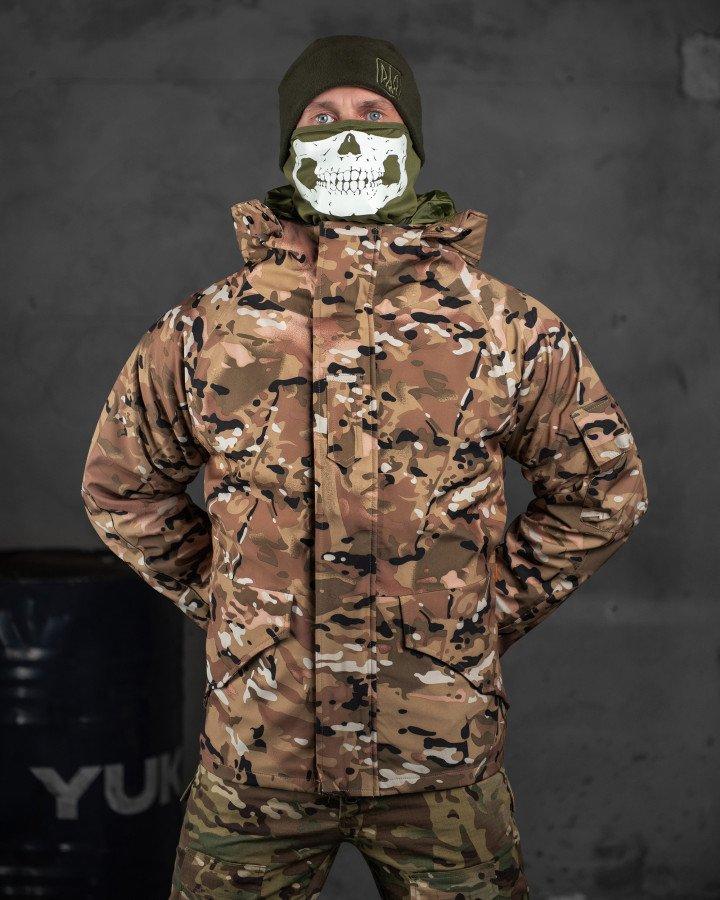 Зимний утепленный тактический бушлат Пиксель, штурмовая военная куртка с капюшоном грета на флисовой подкладке 3XL - фото 4 - id-p2075740794