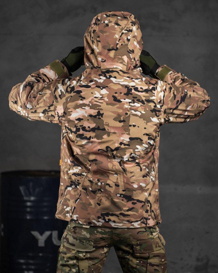 Зимний утепленный тактический бушлат Пиксель, штурмовая военная куртка с капюшоном грета на флисовой подкладке 3XL - фото 9 - id-p2075740794