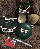 Мужской подарочный набор для бритья Proraso Green Line With Evcaliptus & Menthol