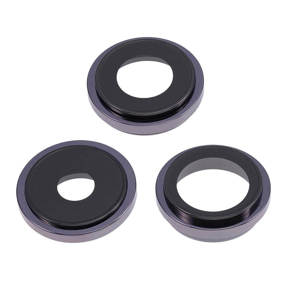 Скло камери для iPhone 14 Pro в рамці (Deep purple) (Original)