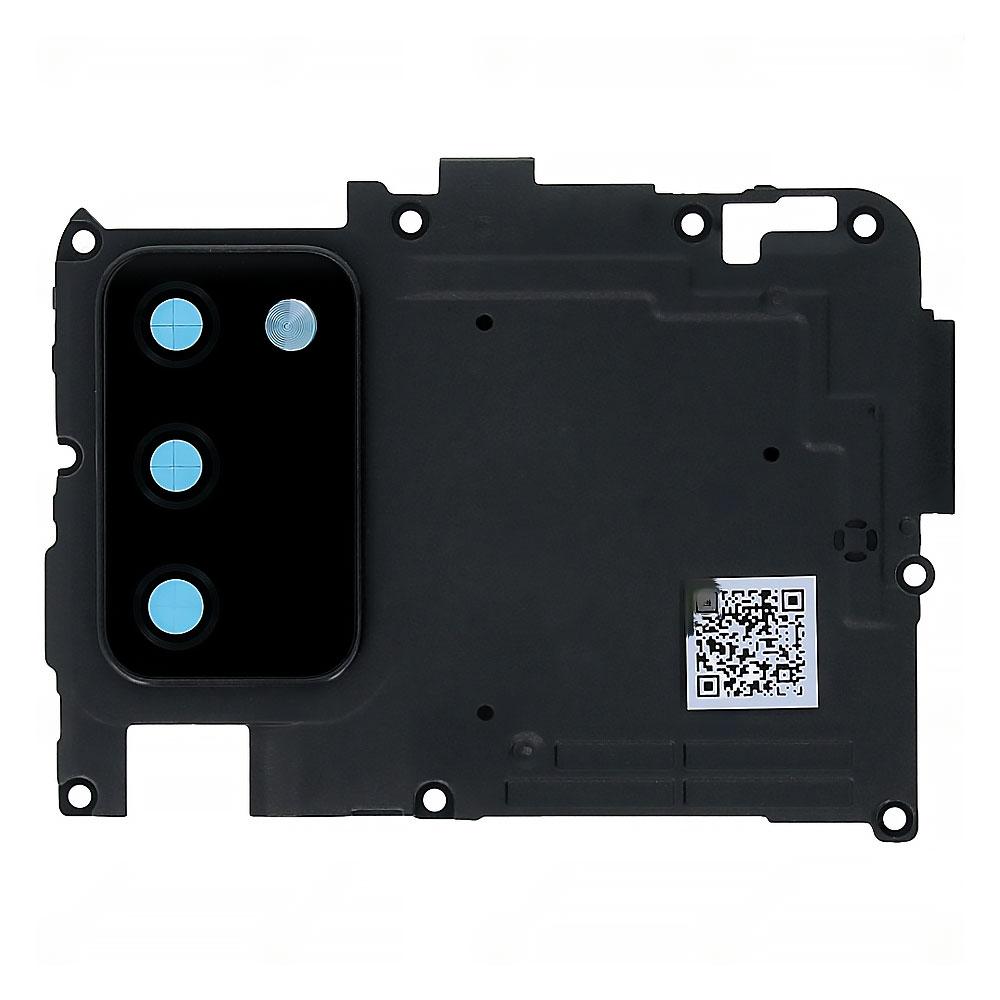 Скло камери для Samsung A025 Galaxy A02s (2021) в рамці (Black)