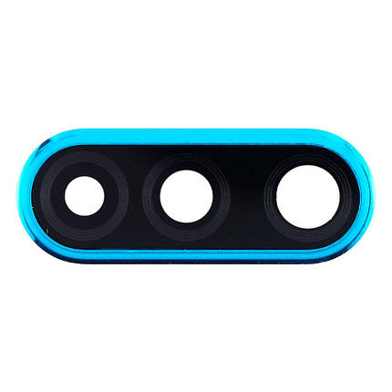Скло камери для Huawei P30 Lite в рамці (Blue), фото 2