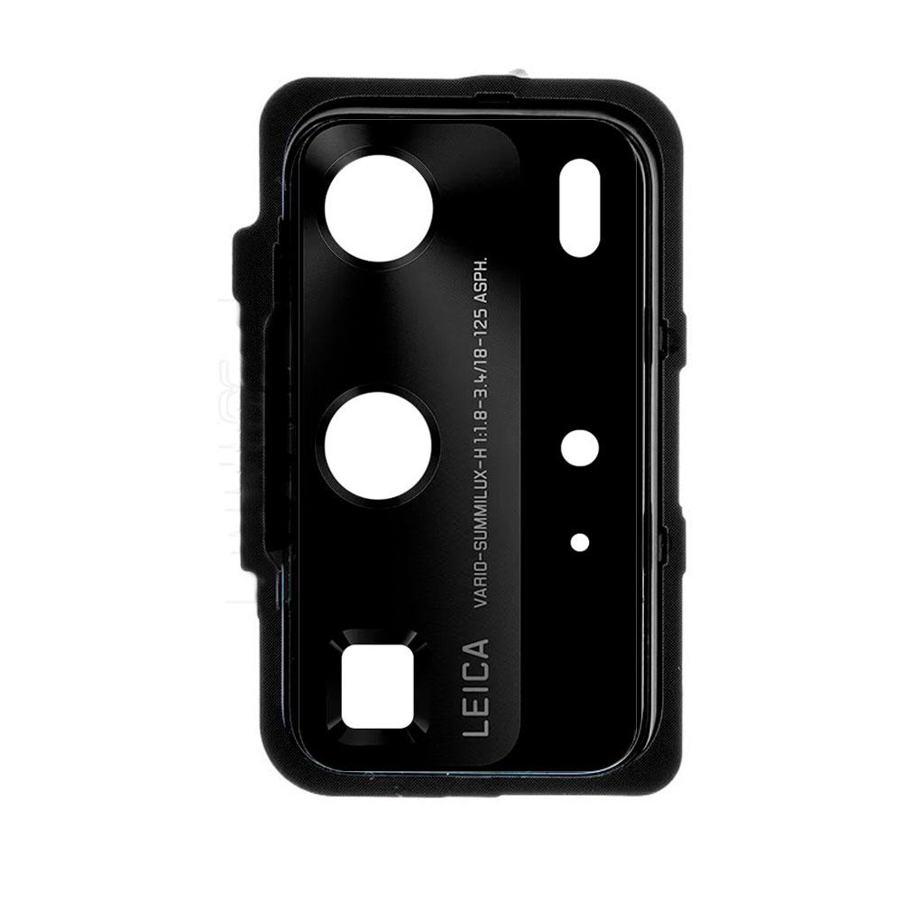 Скло камери для Huawei P40 Pro в рамці (Black)