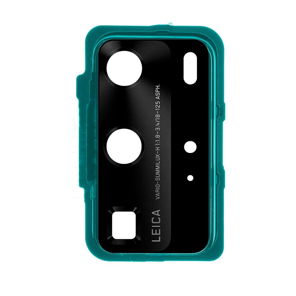 Скло камери для Huawei P40 Pro в рамці (Blue)