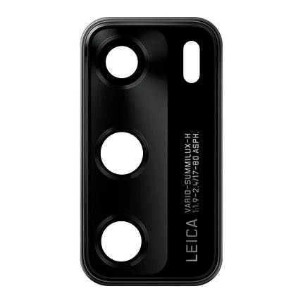 Скло камери для Huawei P40 в рамці (Black), фото 2