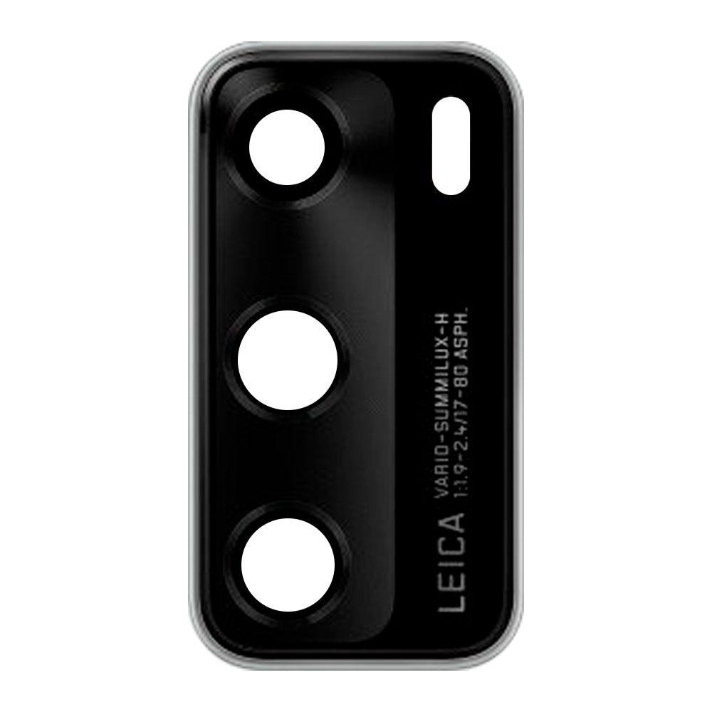 Скло камери для Huawei P40 в рамці (Silver)