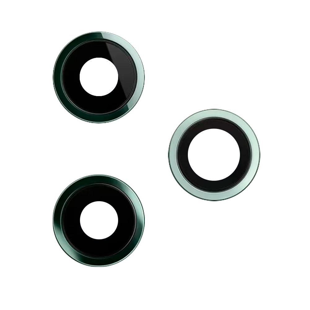 Скло камери для iPhone 11 Pro в рамці (Midnight green)