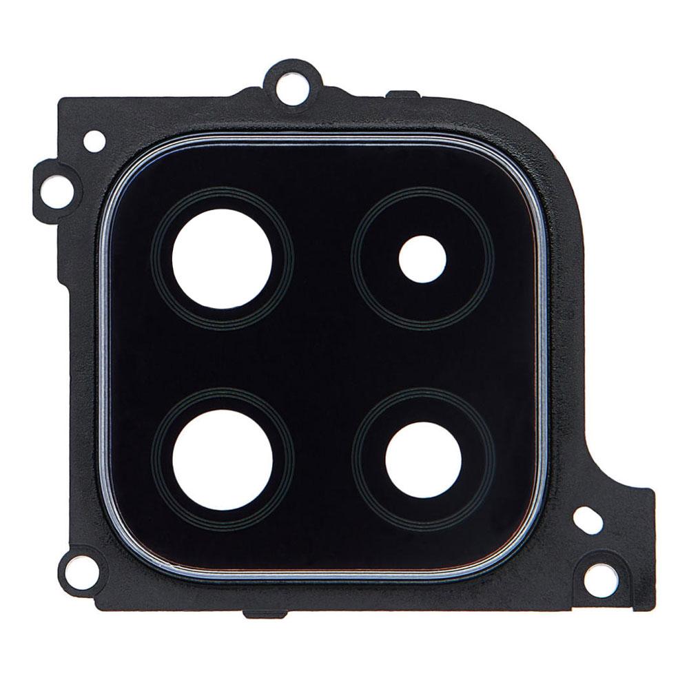 Скло камери для Samsung A226 Galaxy A22 (5G) (2021) в рамці (Black) (Original)