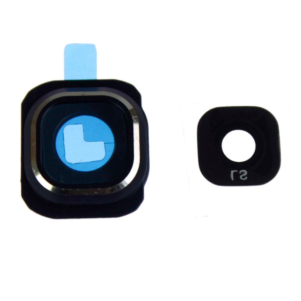 Скло камери для Samsung G920 Galaxy S6 в рамці (Black)