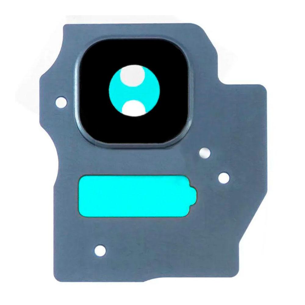 Скло камери для Samsung G955 Galaxy S8 Plus в рамці (Coral blue)