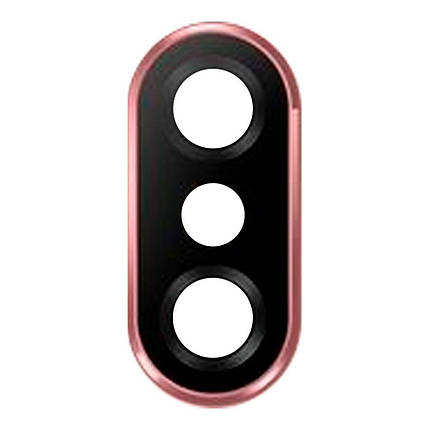 Скло камери для Xiaomi Redmi Note 6 Pro в рамці (Pink), фото 1