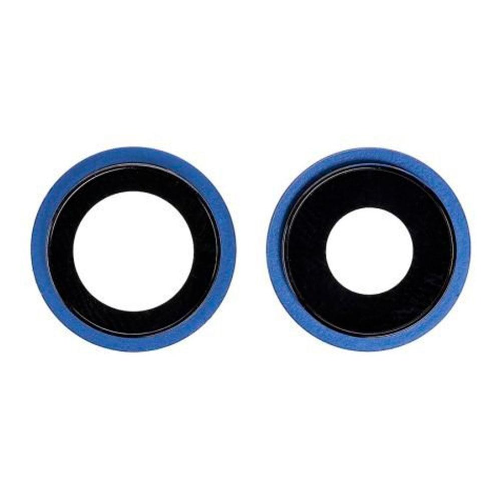 Скло камери для iPhone 12 mini в рамці (Blue) (Original)