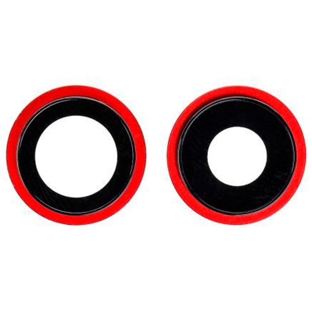 Скло камери для iPhone 12 в рамці (Red) (Original)