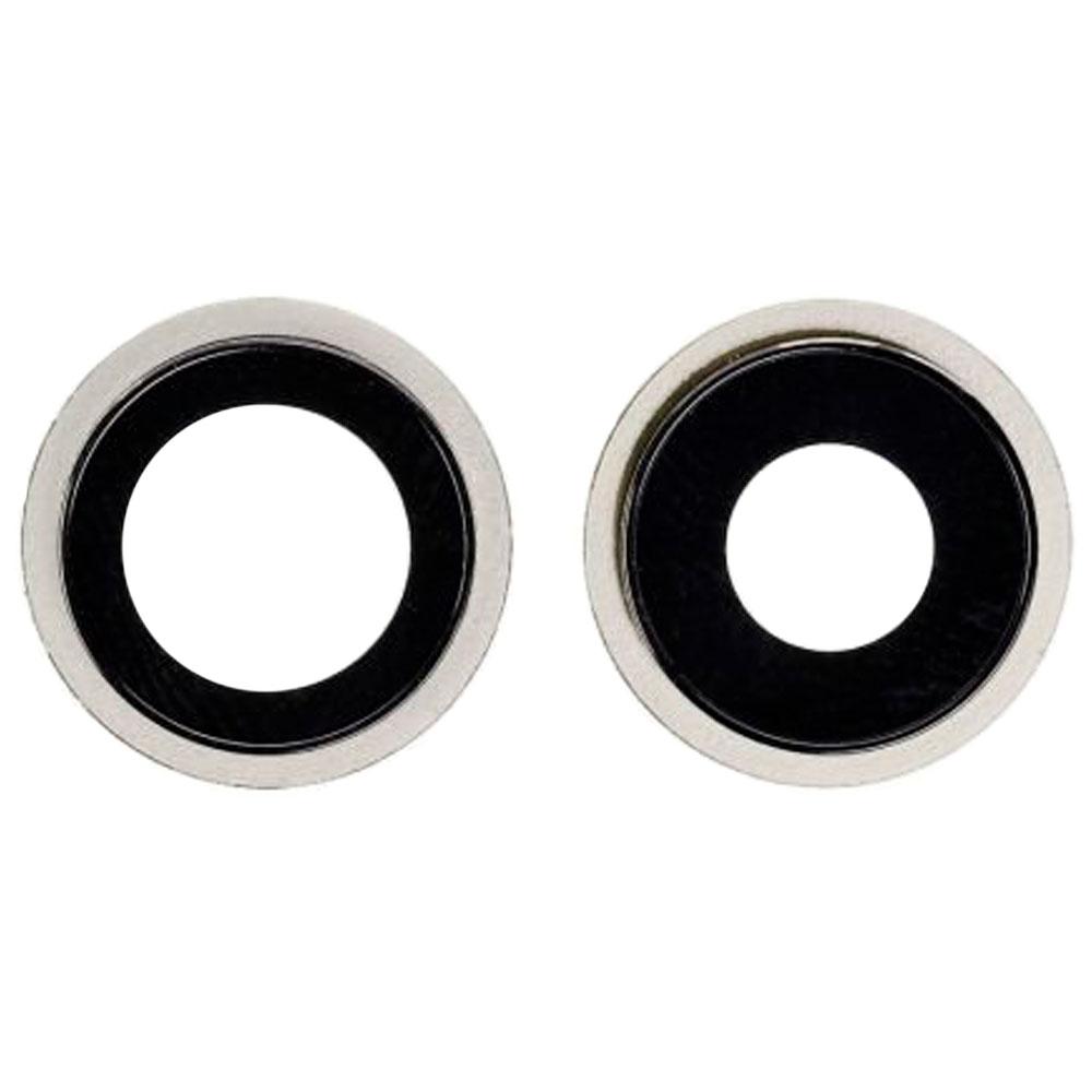 Скло камери для iPhone 12 в рамці (White) (Original)