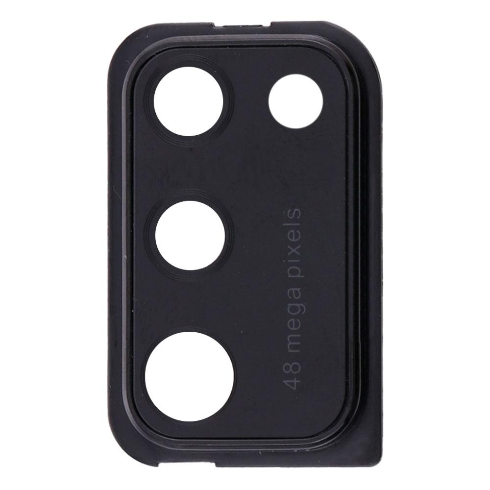 Скло камери для Samsung A415 Galaxy A41 (2020) в рамці (Black)