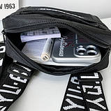 Нагрудна сумка 6017 TOYU BAG  чорна, фото 2