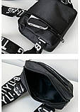 Нагрудна сумка 6017 TOYU BAG чорна, фото 5