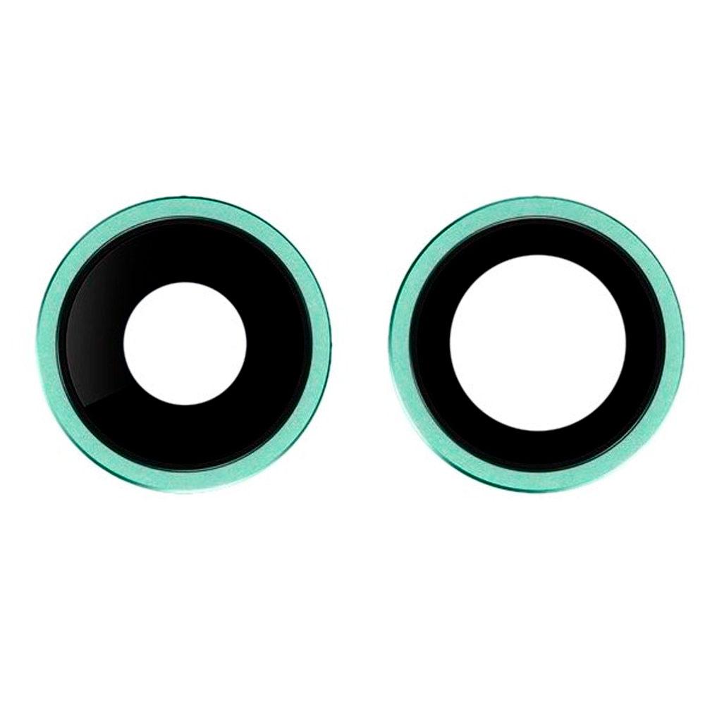 Скло камери для iPhone 11 в рамці (Green)