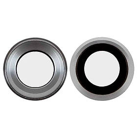 Скло камери для iPhone 6s Plus в рамці (Silver)