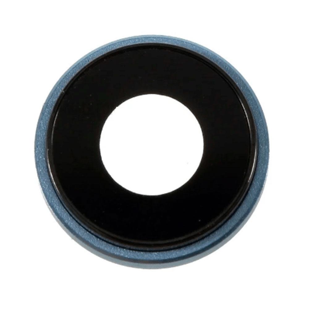 Скло камери для iPhone Xr в рамці (Blue)