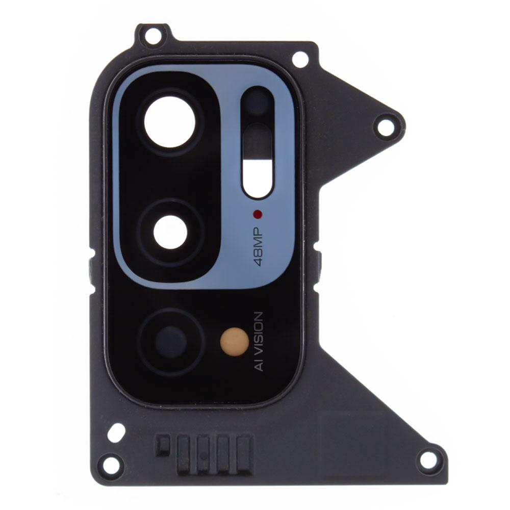 Скло камери для Xiaomi Redmi Note 10 5G в рамці (Black)