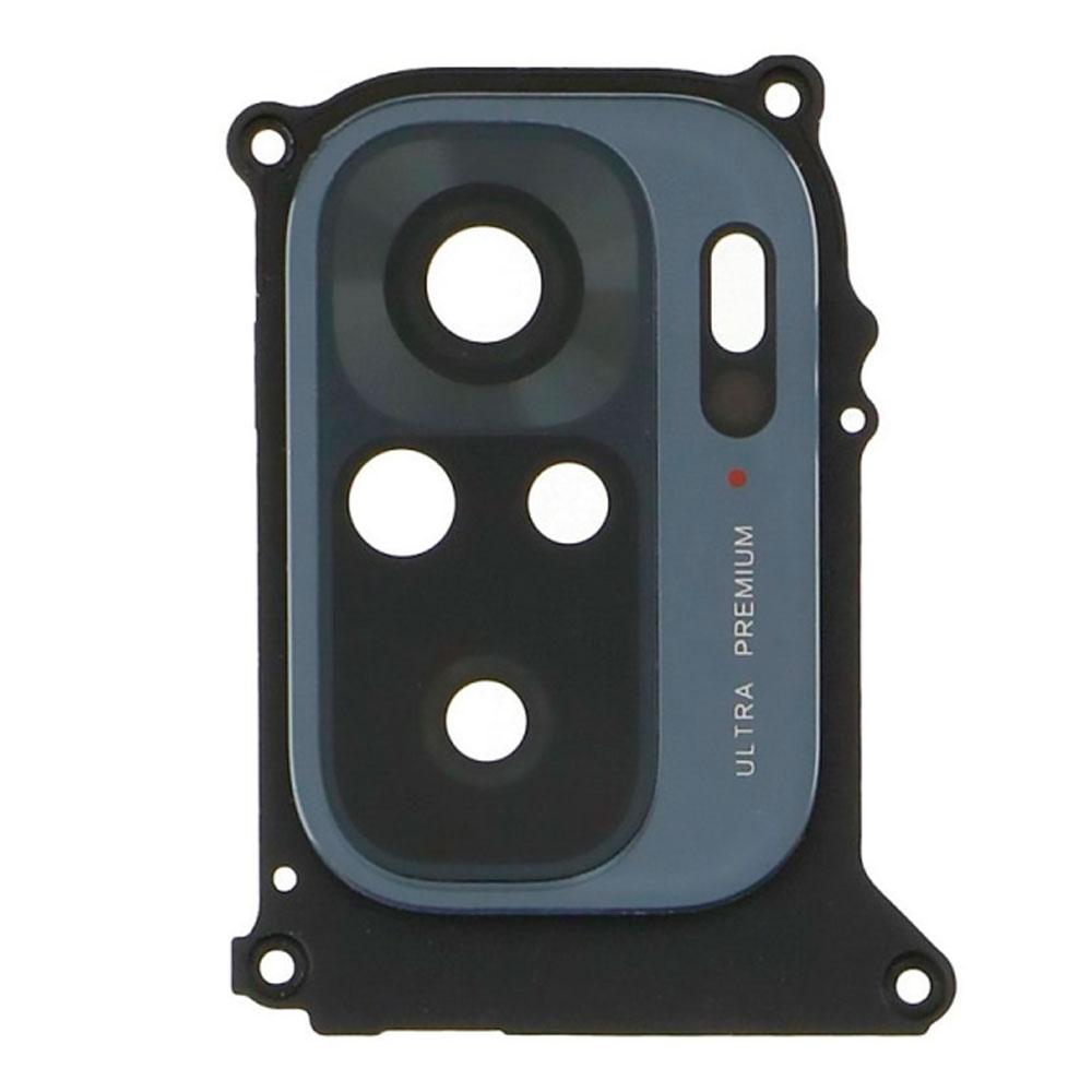 Скло камери для Xiaomi Redmi Note 10 в рамці (Black) (Original)