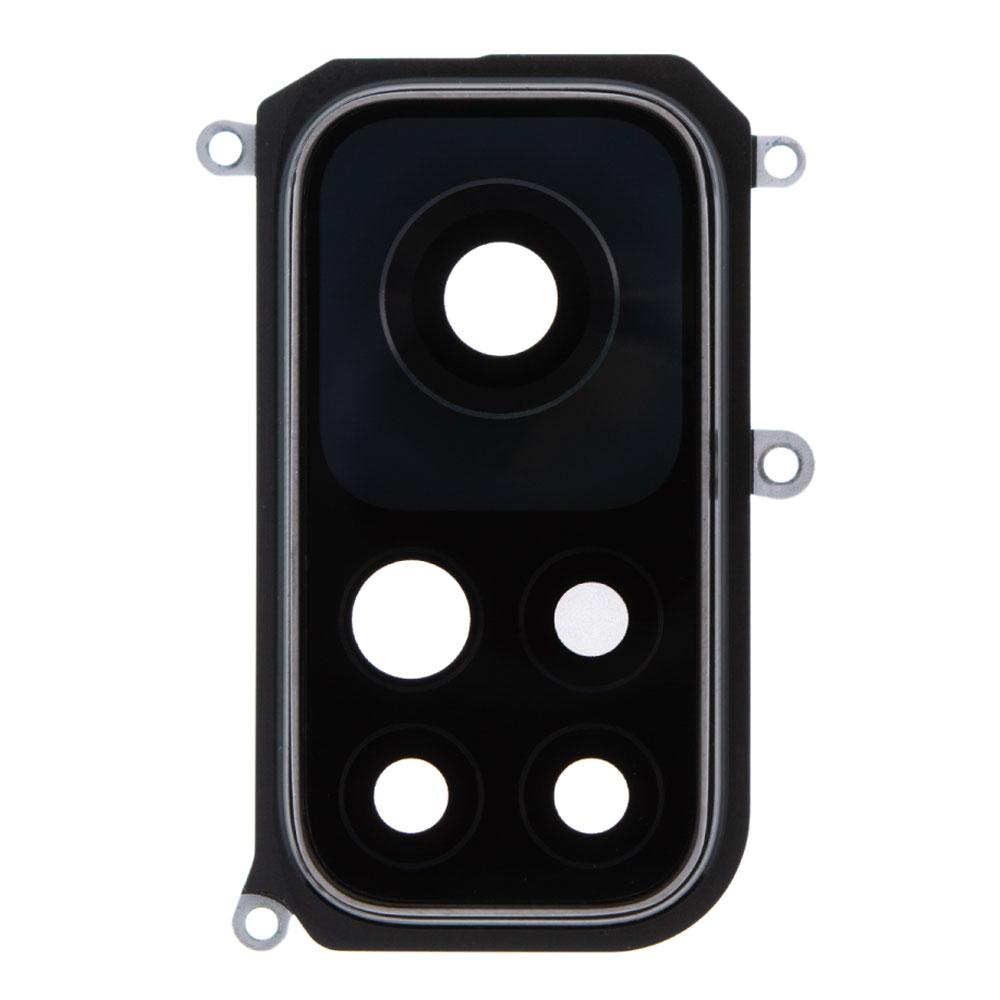 Скло камери для Xiaomi Mi 10T Pro в рамці (Black) (Original)