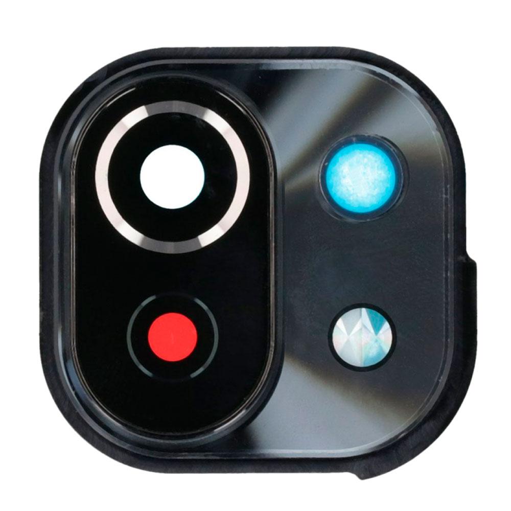 Скло камери для Xiaomi Mi 11 Lite в рамці (Black) (Original)