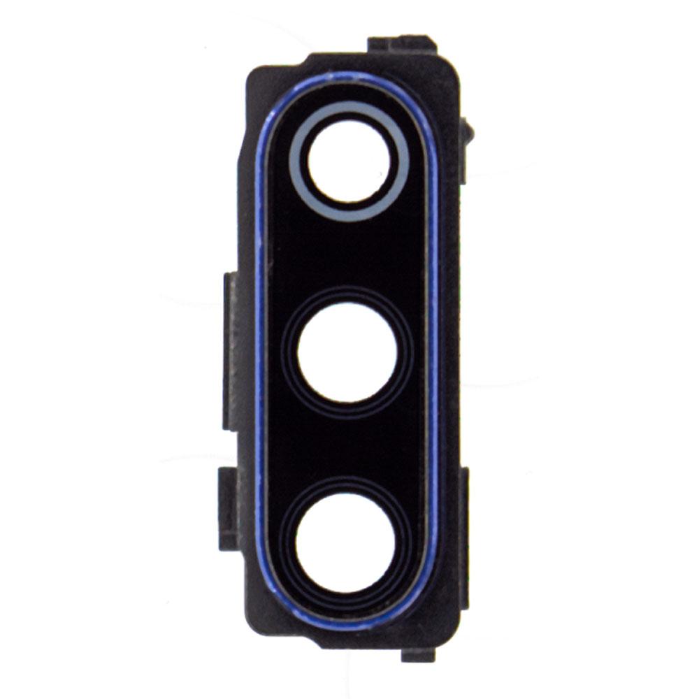 Скло камери для Xiaomi Mi 9 в рамці (Blue) (Original)
