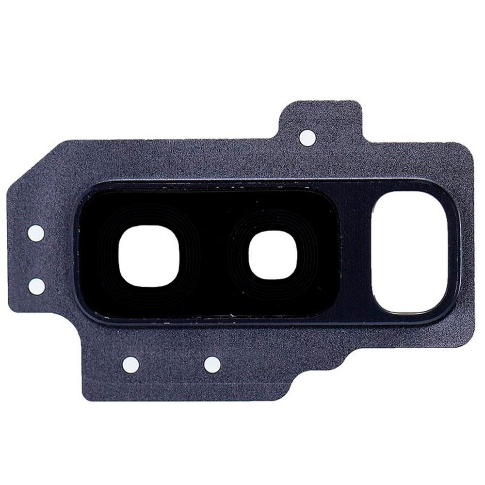 Скло камери для Samsung G965 Galaxy S9 Plus в рамці (Coral blue)