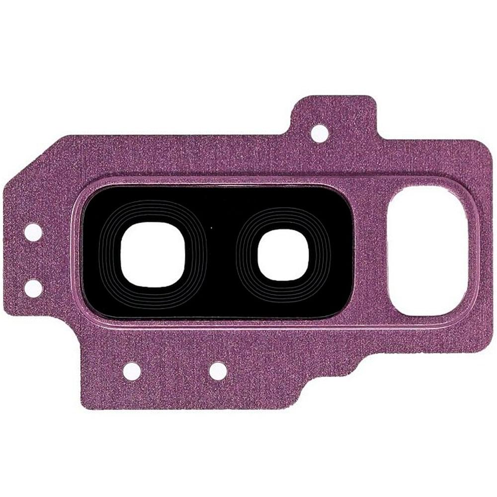 Скло камери для Samsung G965 Galaxy S9 Plus в рамці (Lilac purple)