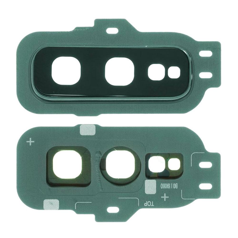 Скло камери для Samsung G970 Galaxy S10e в рамці (Green)