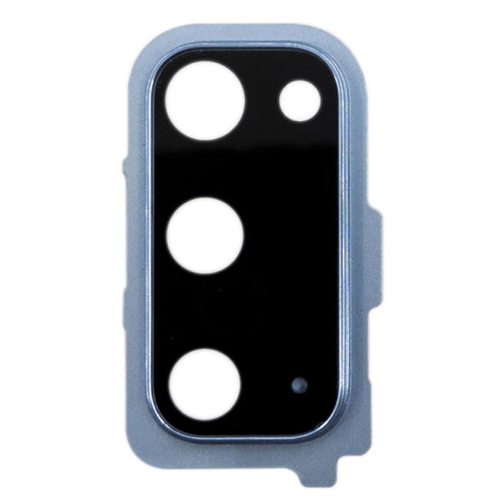 Скло камери для Samsung G980 Galaxy S20 в рамці (Cloud blue) (Original)