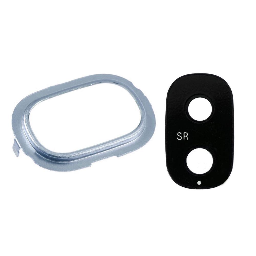 Скло камери для Samsung J250 Galaxy J2 (2018) в рамці (Blue)
