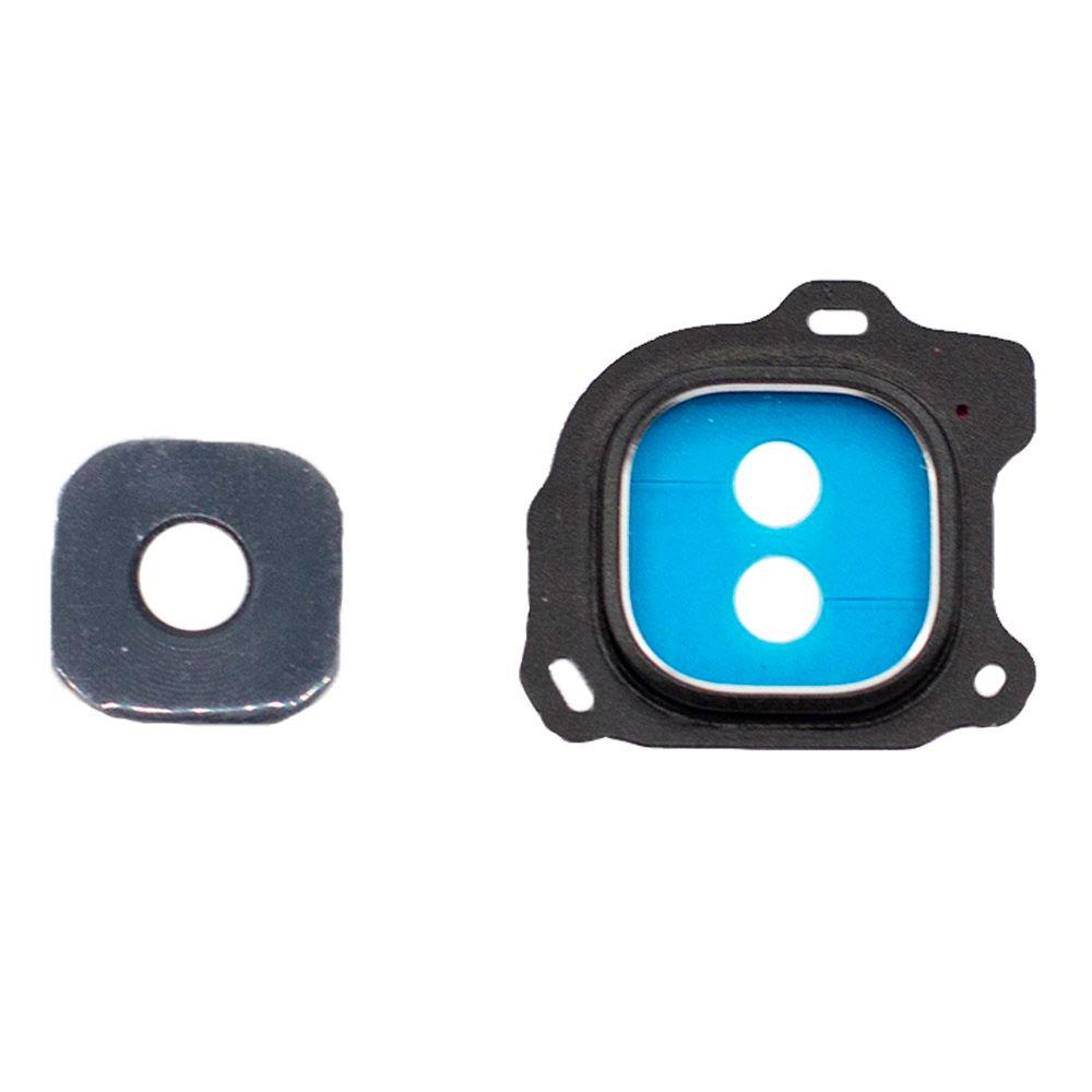 Скло камери для Samsung J600 Galaxy J6 (2018) в рамці (Black)