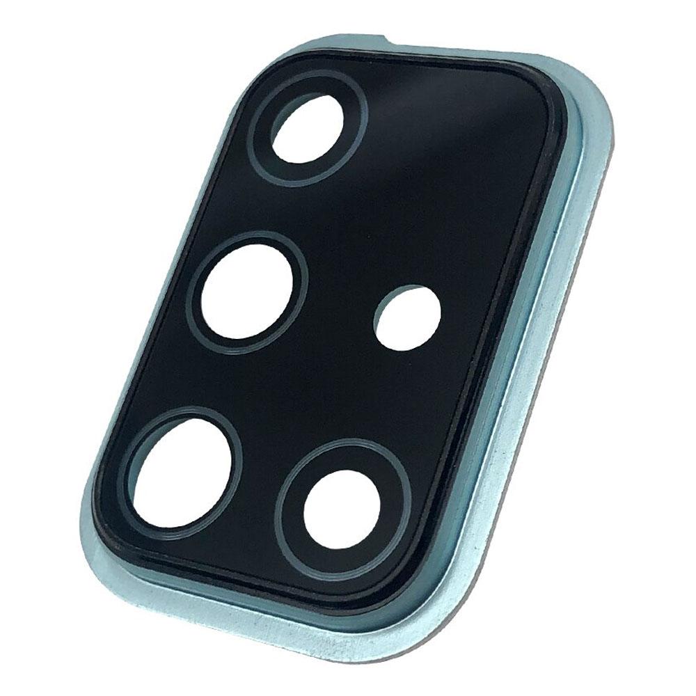 Скло камери для Samsung A715 Galaxy A71 (2020) в рамці (Blue)