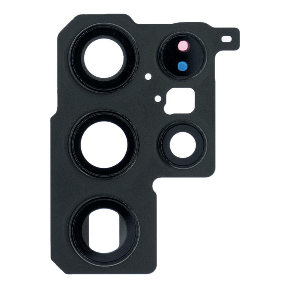 Скло камери для Samsung S908 Galaxy S22 Ultra 5G в рамці (Black) (Original)
