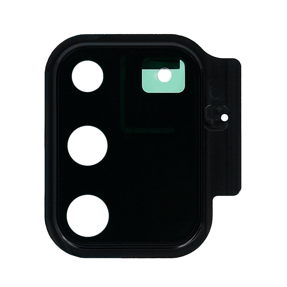 Скло камери для Samsung G770 Galaxy S10 Lite в рамці (Black)