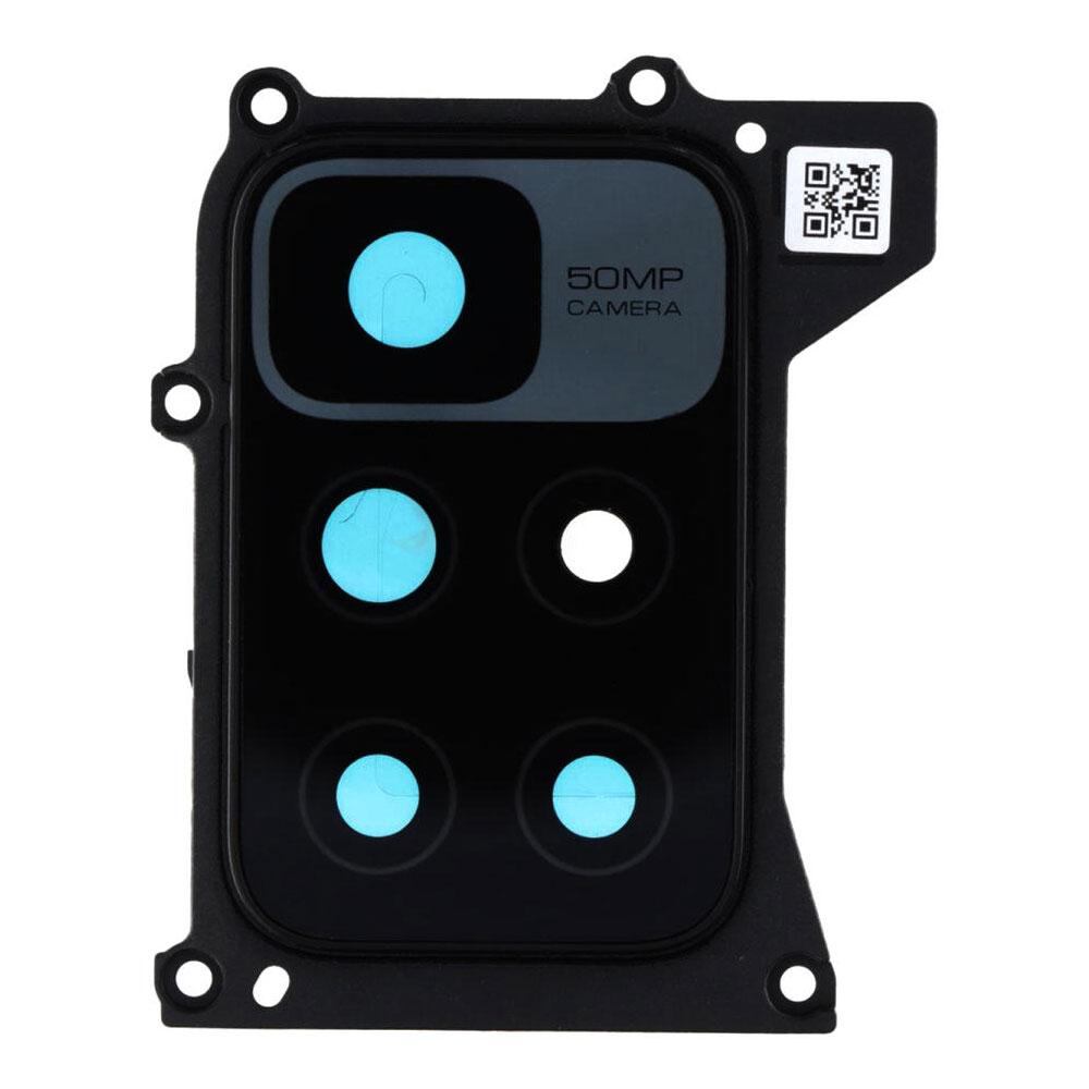 Скло камери для Xiaomi Redmi 10 Prime в рамці (Black)