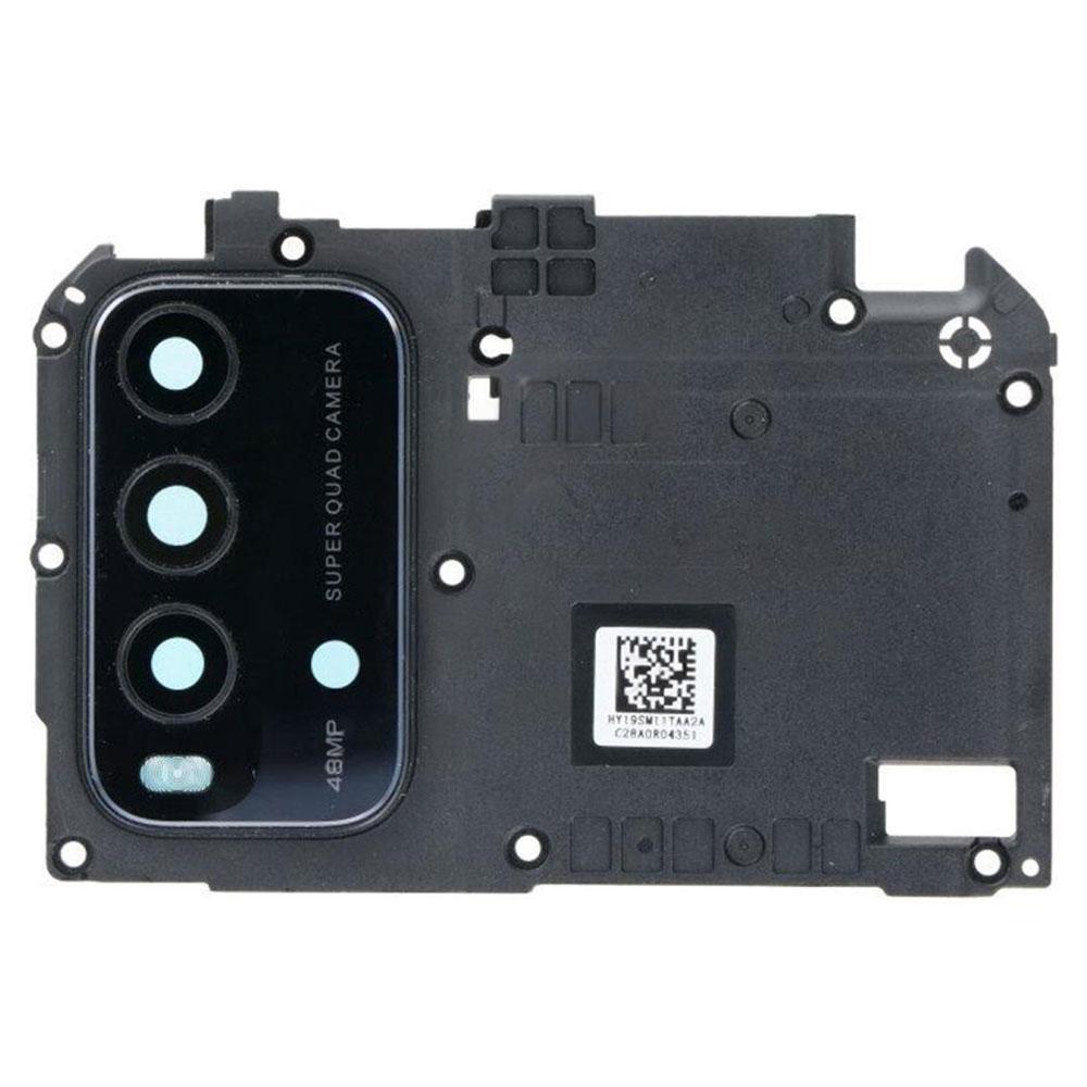 Скло камери для Xiaomi Redmi 9T в рамці (Black)