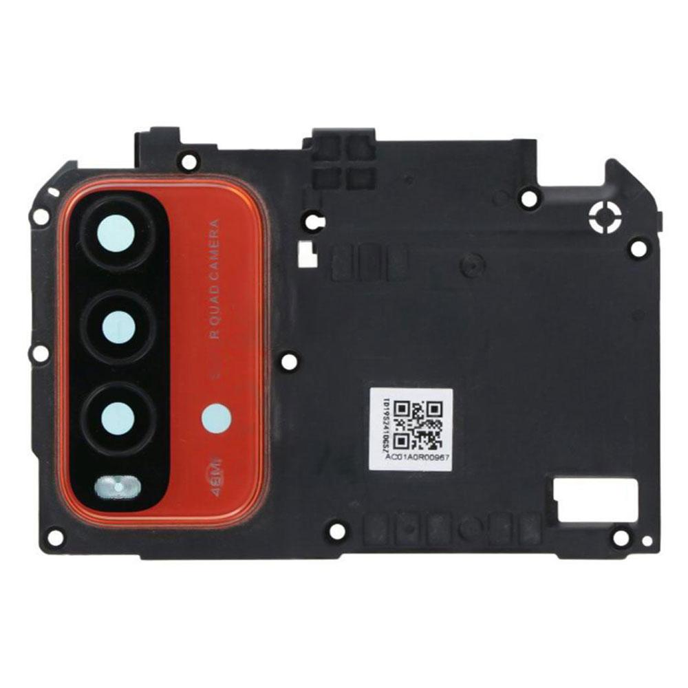 Скло камери для Xiaomi Redmi 9T в рамці (Orange)