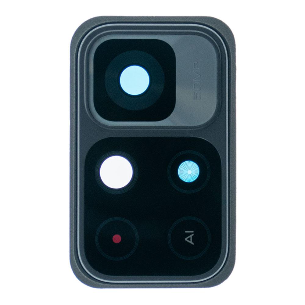 Скло камери для Xiaomi Redmi Note 11 (5G) в рамці (Black) (Original)