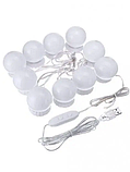 LED лампочки для гримерного дзеркала 10 шт 3 режими Vanity Mirror Lights, фото 5