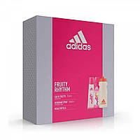 Женский подарочний набор с парфюмом ADIDAS set fruity rhythm edt 75 vap + desodorante en spray 150 ml +