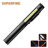 Фонарь многофункциональный карманный J01 SuperFire 400 Lumen IP42