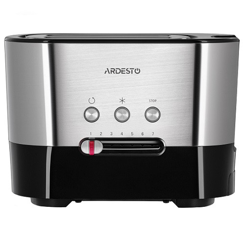 Тостер Ardesto Steel Collection 1000Вт сріблясто-чорний (T-K210)