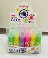 Клей-олівець С 62079 (36) ЦІНА ЗА 30 ШТУК В БЛОЦІ, різнокольоровий, 9 грамів