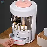 Організатор для косметики 4 секції YM226 циліндричний Білий | Кейс для косметики Бьюті Бокс, фото 3