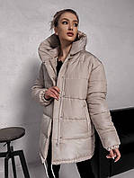 Женская зимняя теплая куртка зефирка люкс