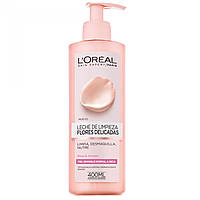 Молочко для очистки LOREAL PARIS leche limpiadora pieles sensibles flores delicadas Доставка від 14 днів -